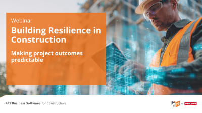 Webinar: Building Resilience in Construction - Making Project Outcomes Predictable
