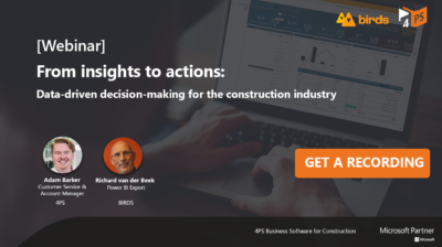 Webinar: From insights to actions - Data-driven decision-making in the construction industry