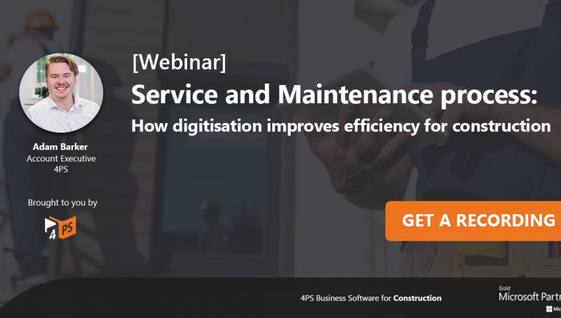 Webinar: How can you digitise your service and maintenance process? 