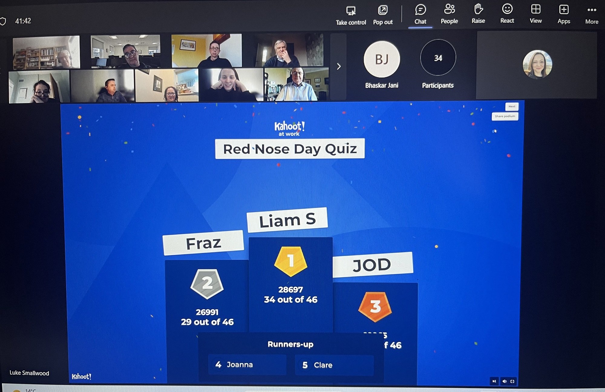 Red Nose Day 2023 Kahoot Quiz