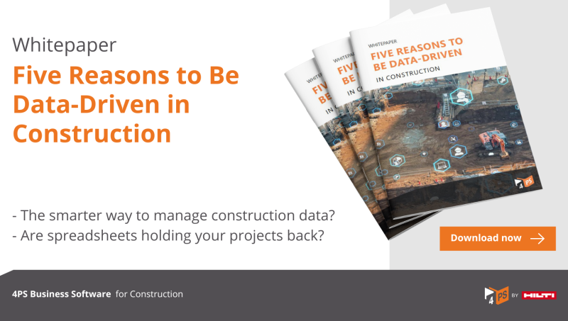 Whitepaper: Five reasons to be data-driven in construction