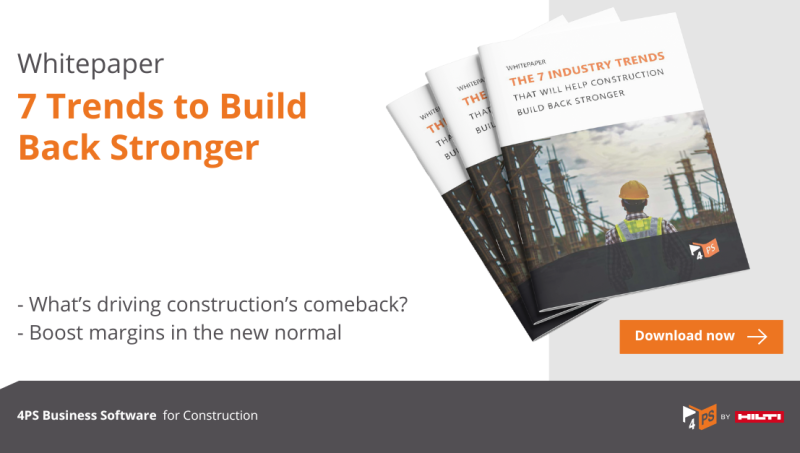 Whitepaper: 7 Trends in Construction to Build Back Better